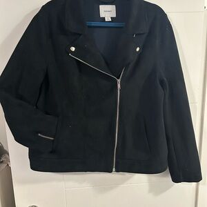 Old Navy Women's Black “Suede” Jacket